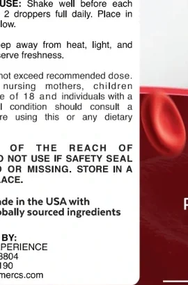 Sugar Reset label panel with suggested use, storage, caution and distributor details